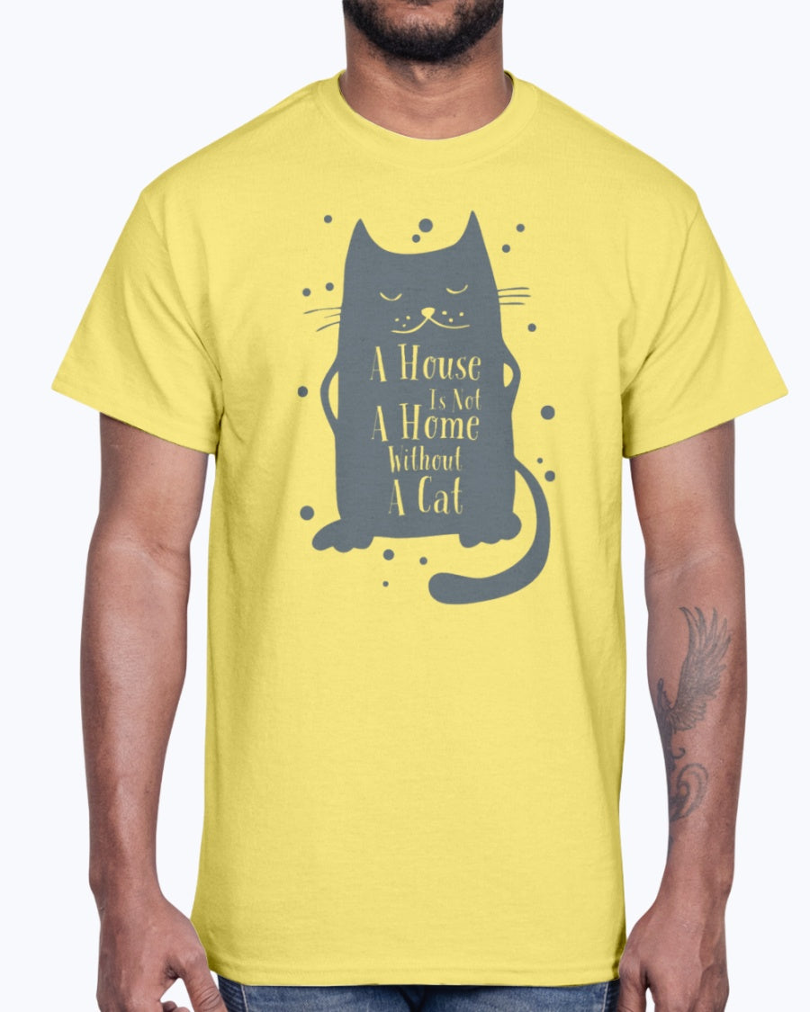 Men's Gildan Ultra Cotton T-Shirt   A Home Without Cat