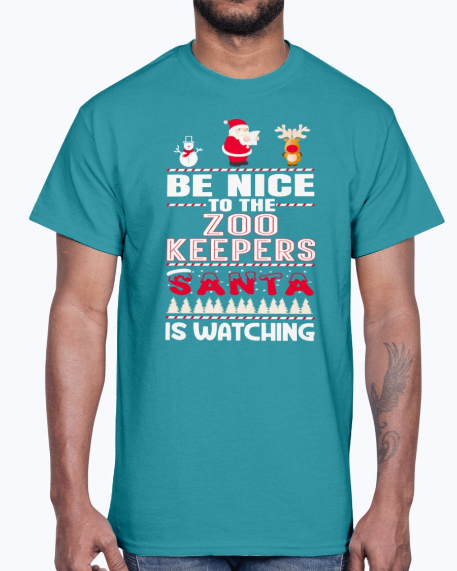 Men's Gildan Ultra Cotton T-Shirt .You Can't Scare Me I Am A Zoo Keepers Halloween