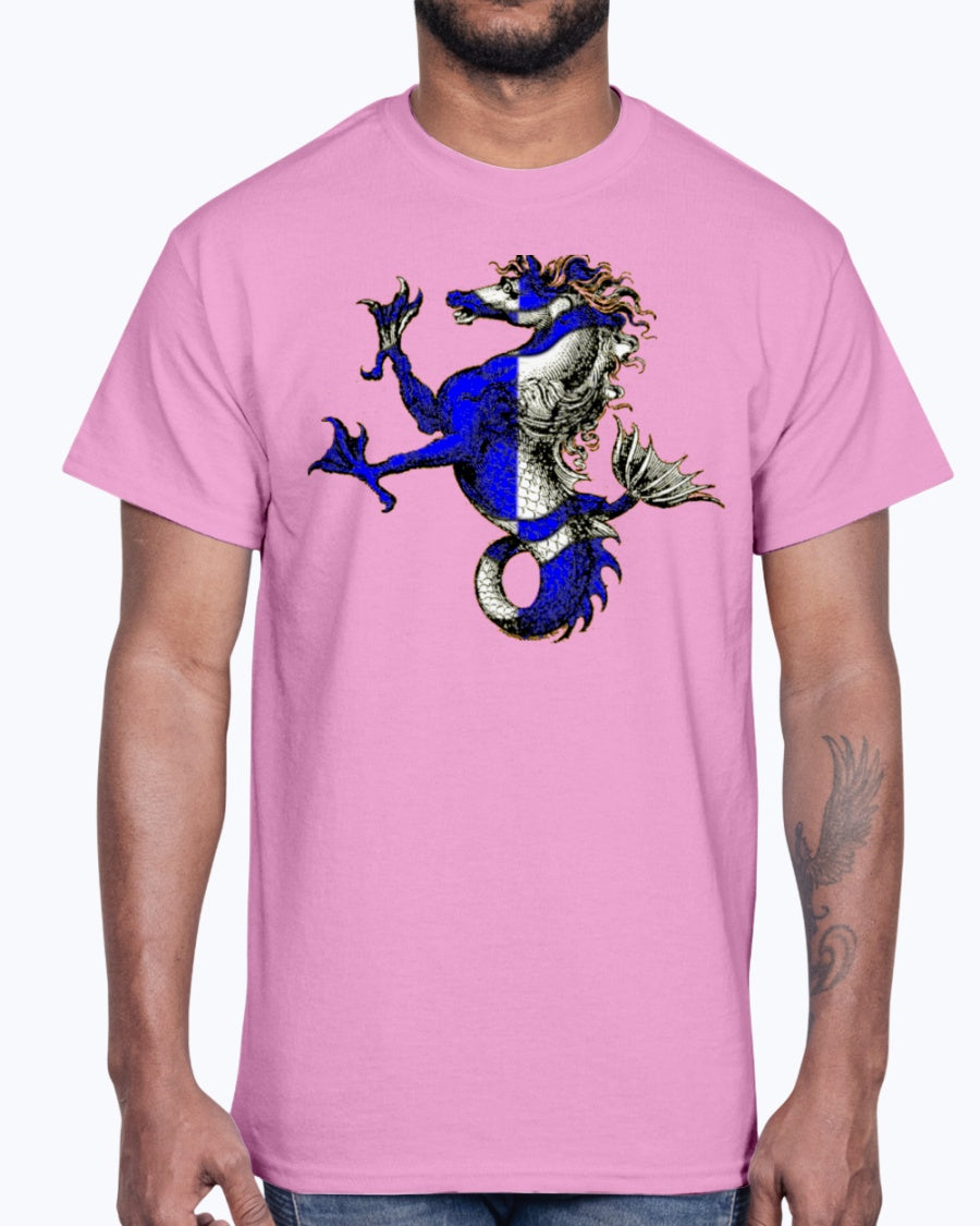 G2000 Unisex Ultra Cotton T-Shirt.  Atlantia heraldic seahorse