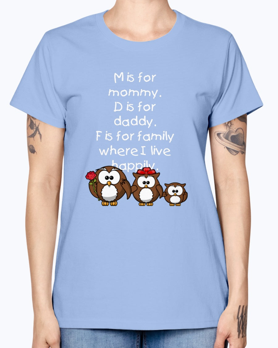 Gildan Ladies Missy T-Shirt 16 colors      Family sweatshirt