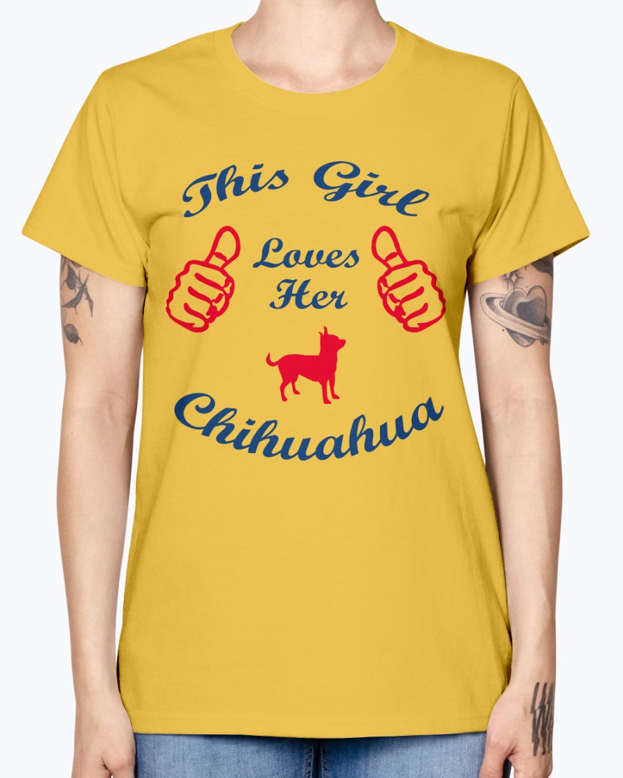Gildan Ladies Missy T-Shirt    Chihuaha