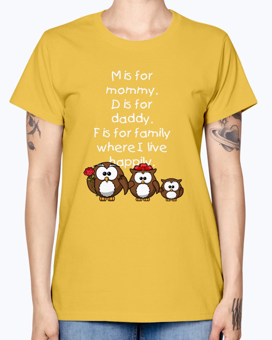 Gildan Ladies Missy T-Shirt 16 colors      Family sweatshirt