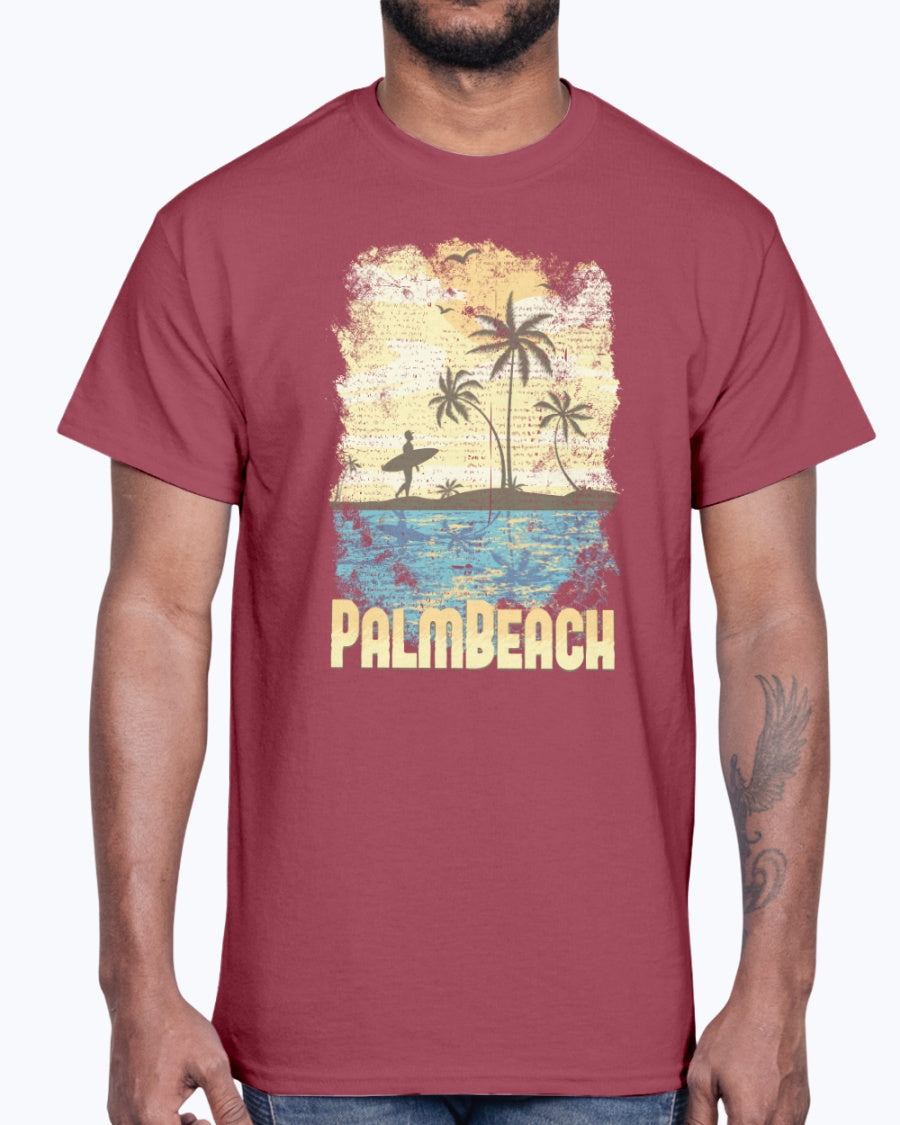 G2000 Unisex Ultra Cotton T-Shirt  Palmbeach  (design-355 )