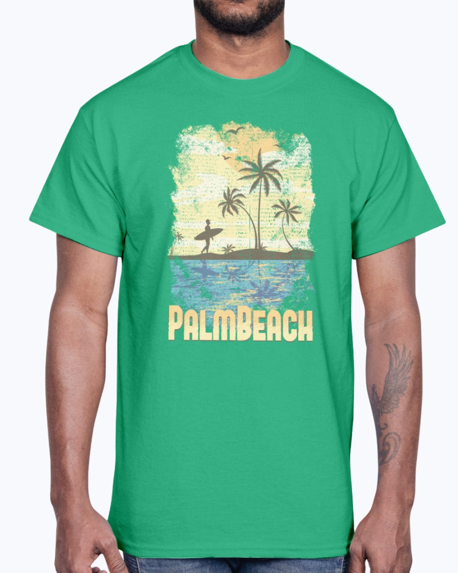 G2000 Unisex Ultra Cotton T-Shirt  Palmbeach  (design-355 )