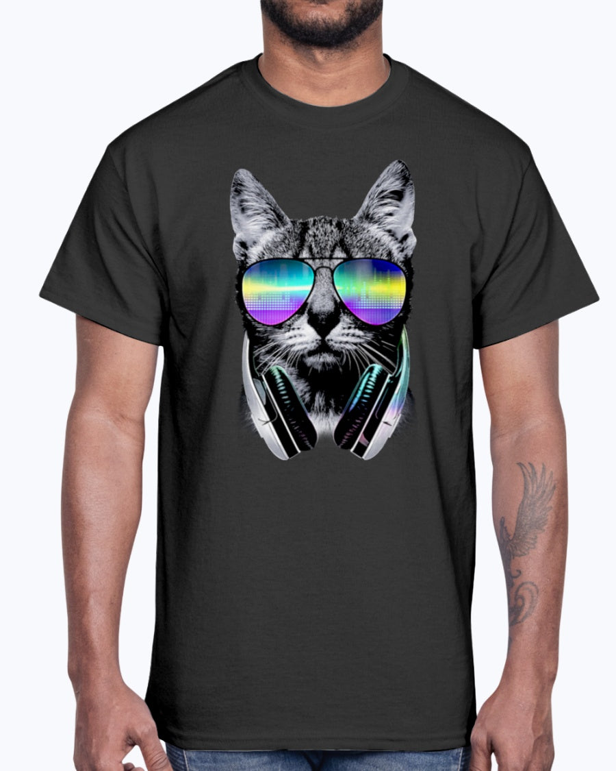 Men's Gildan Ultra Cotton T-Shirt  DJ Cat