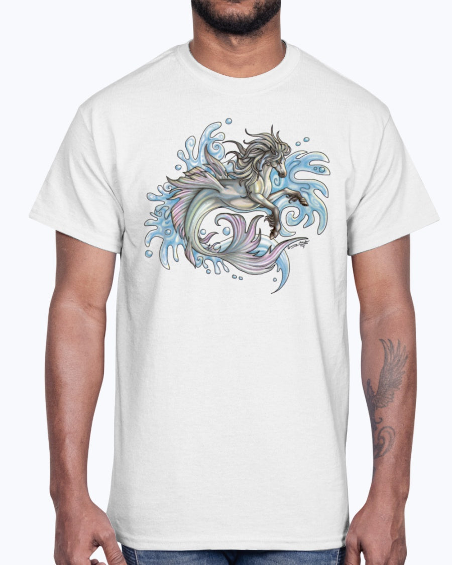 Men's Gildan Ultra Cotton T-Shirt Graffiti Marine