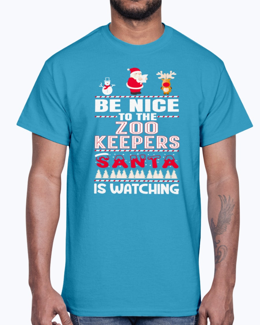 Men's Gildan Ultra Cotton T-Shirt .You Can't Scare Me I Am A Zoo Keepers Halloween