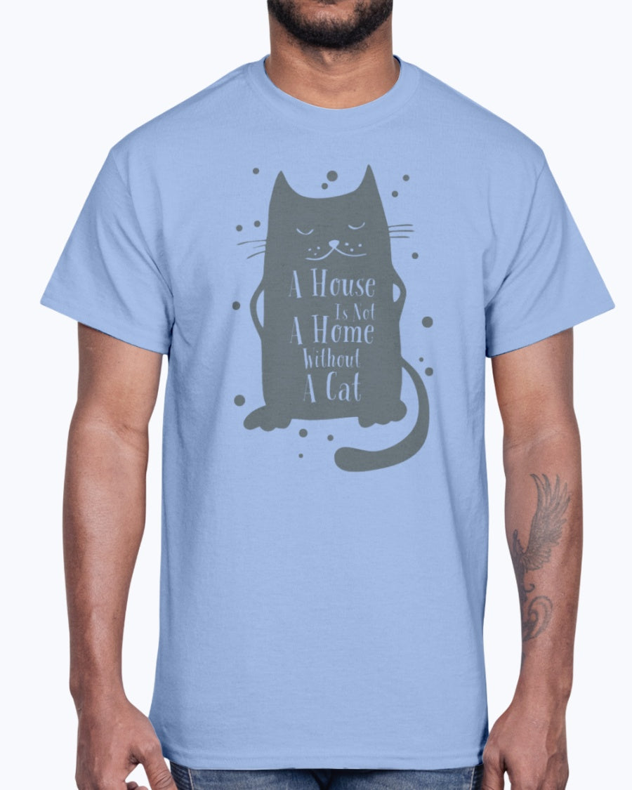 Men's Gildan Ultra Cotton T-Shirt   A Home Without Cat