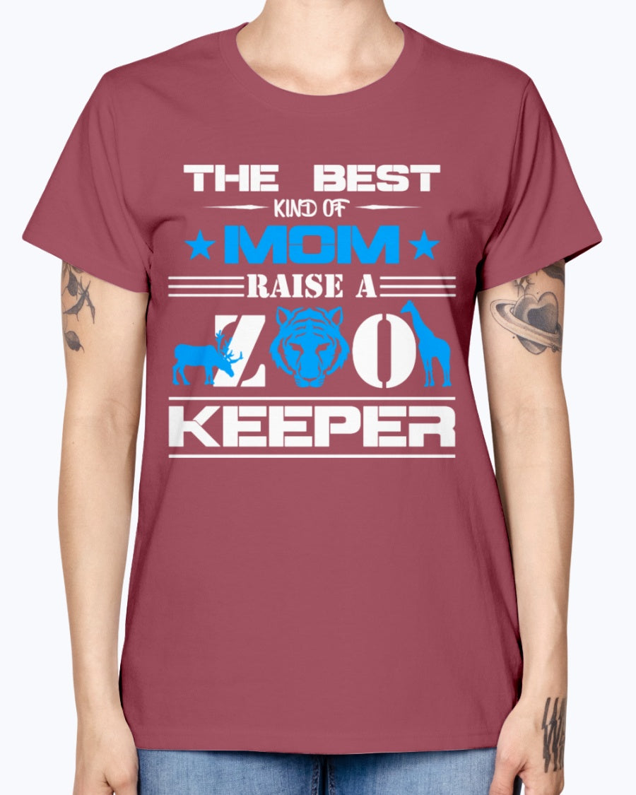 Gildan Ladies Missy T-Shirt 16 colors . Zoo Keeper Mom