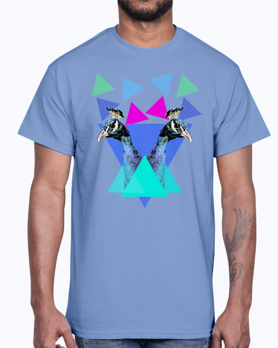 Men's Gildan Ultra Cotton T-Shirt 12 Dark colors  Men's Crewneck Sweatshirt Peacocks