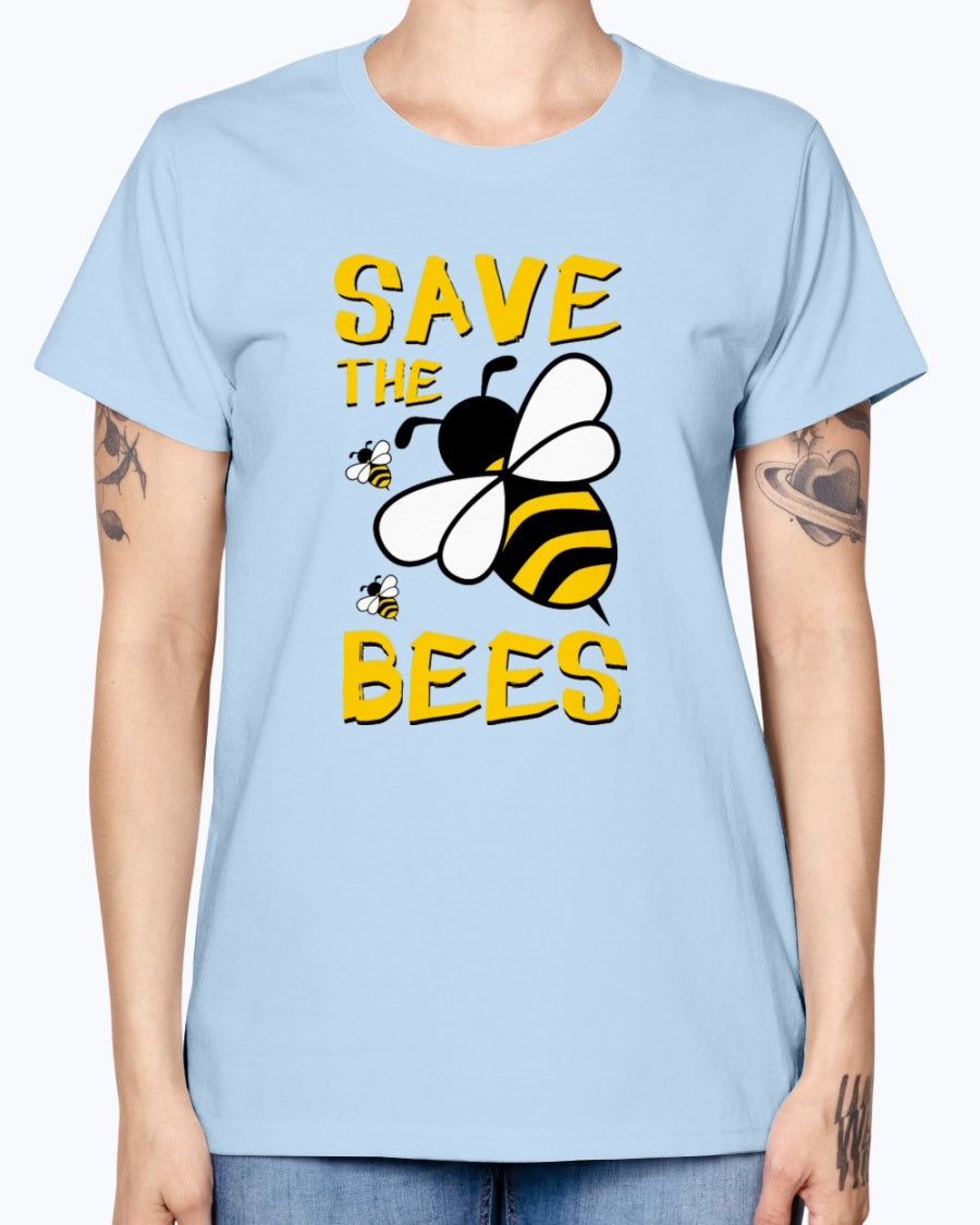 Gildan Ladies Missy T-Shirt 16 colors.  Save the BEES 2