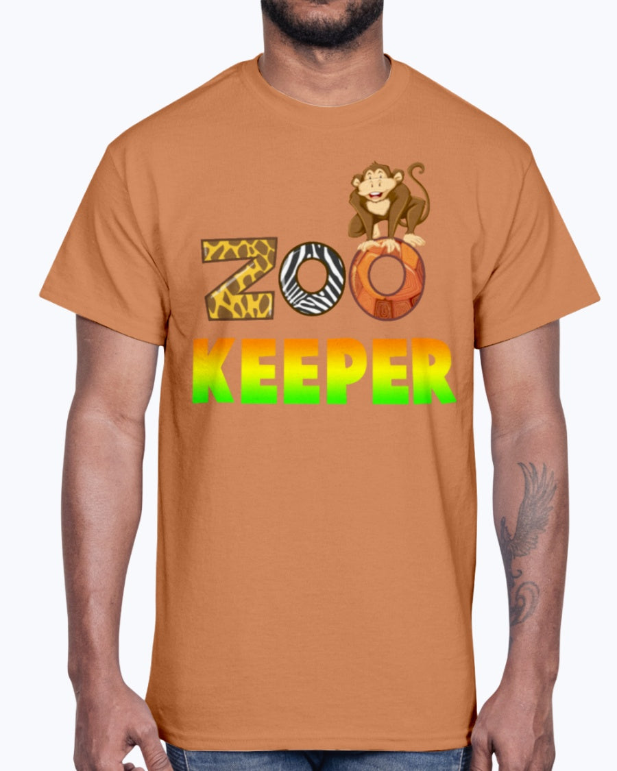 Men's Gildan Ultra Cotton T-Shirt.   Zoo Keeper