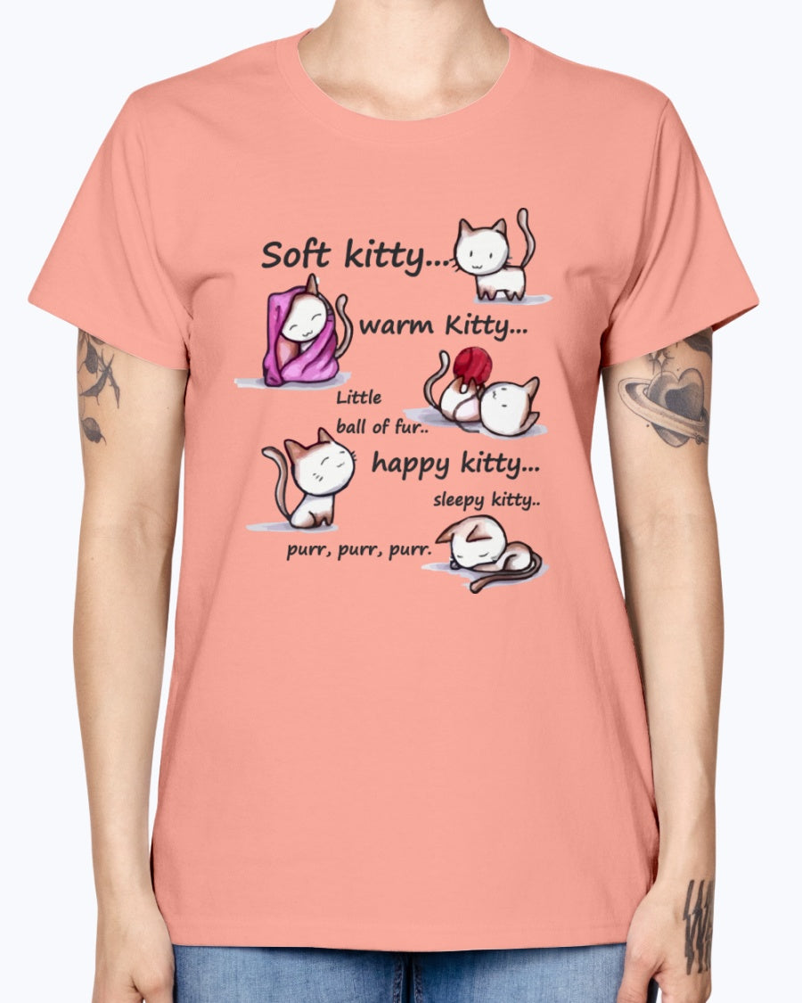 Gildan Ladies Missy T-Shirt  Soft Kitty Women's
