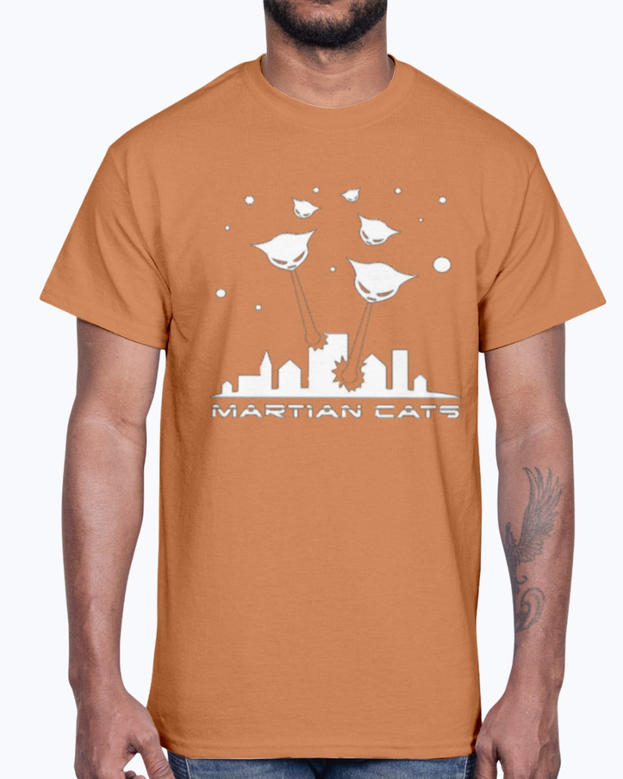 Men's Gildan Ultra Cotton T-Shirt  Alien Cat Explosion Cat