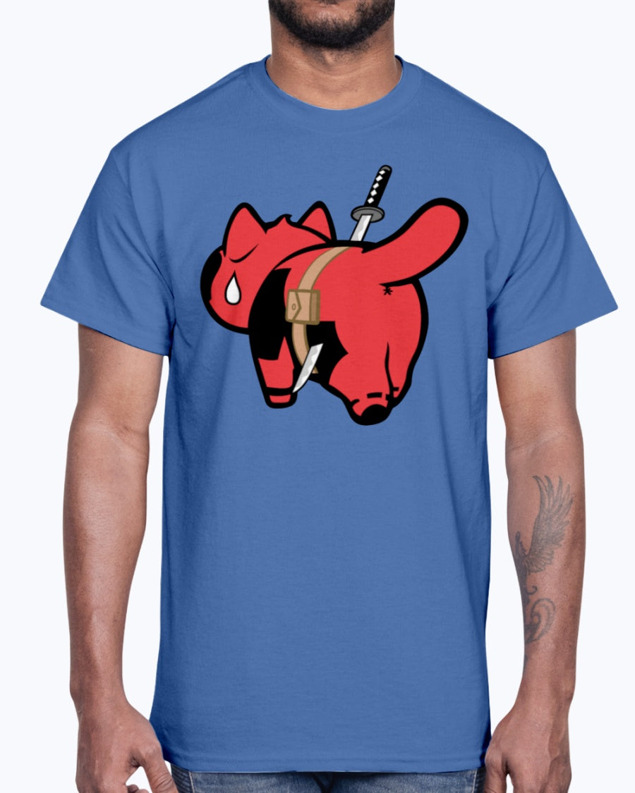 Men's Gildan Ultra Cotton T-Shirt  Deadpool Cat