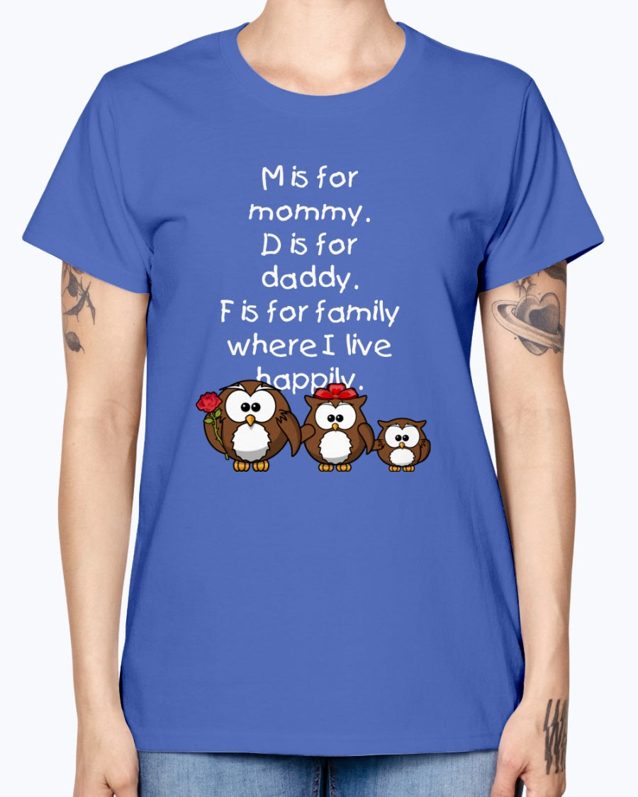Gildan Ladies Missy T-Shirt 16 colors      Family sweatshirt