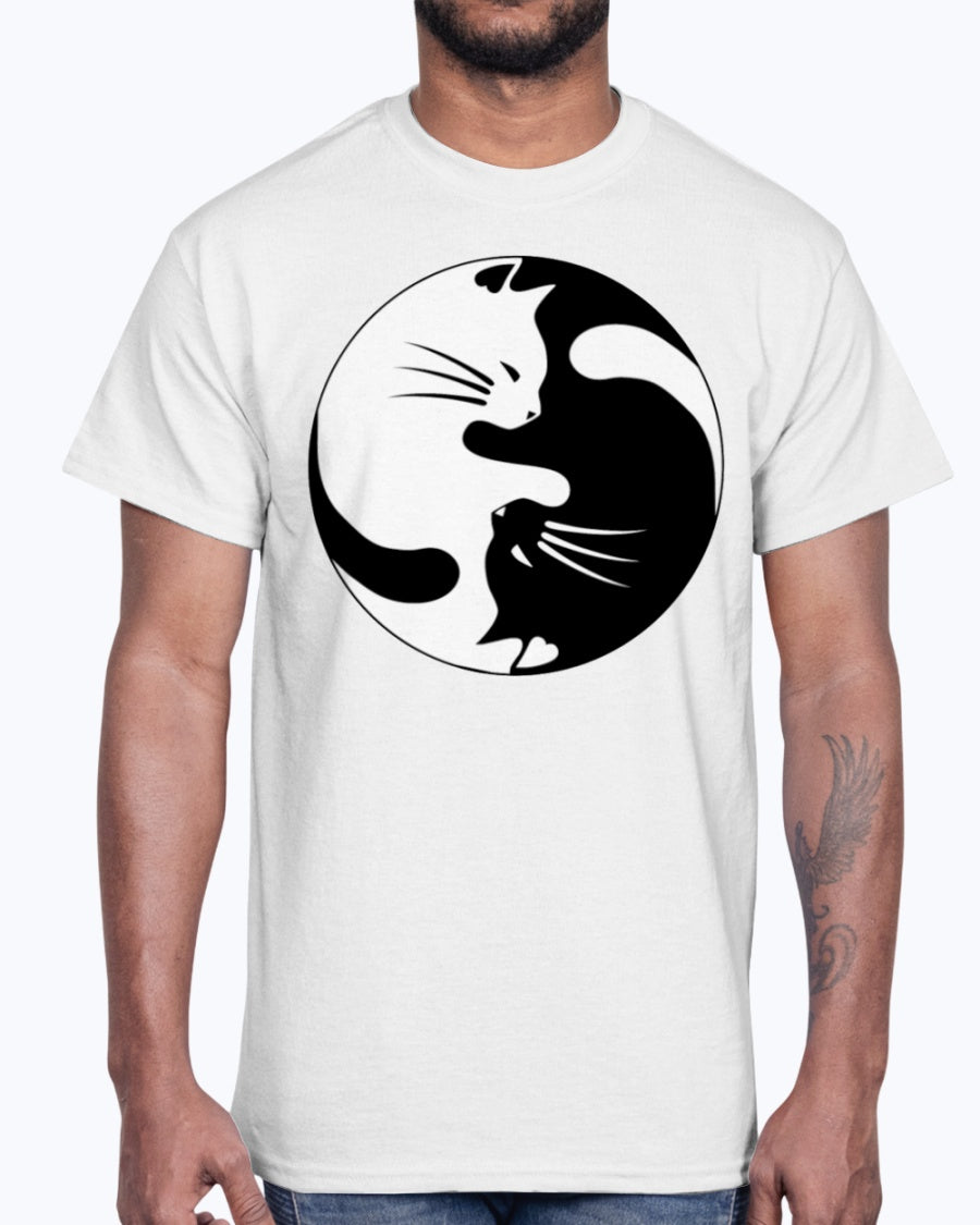 Men's Gildan Ultra Cotton T-Shirt   Cats yin (Mens)
