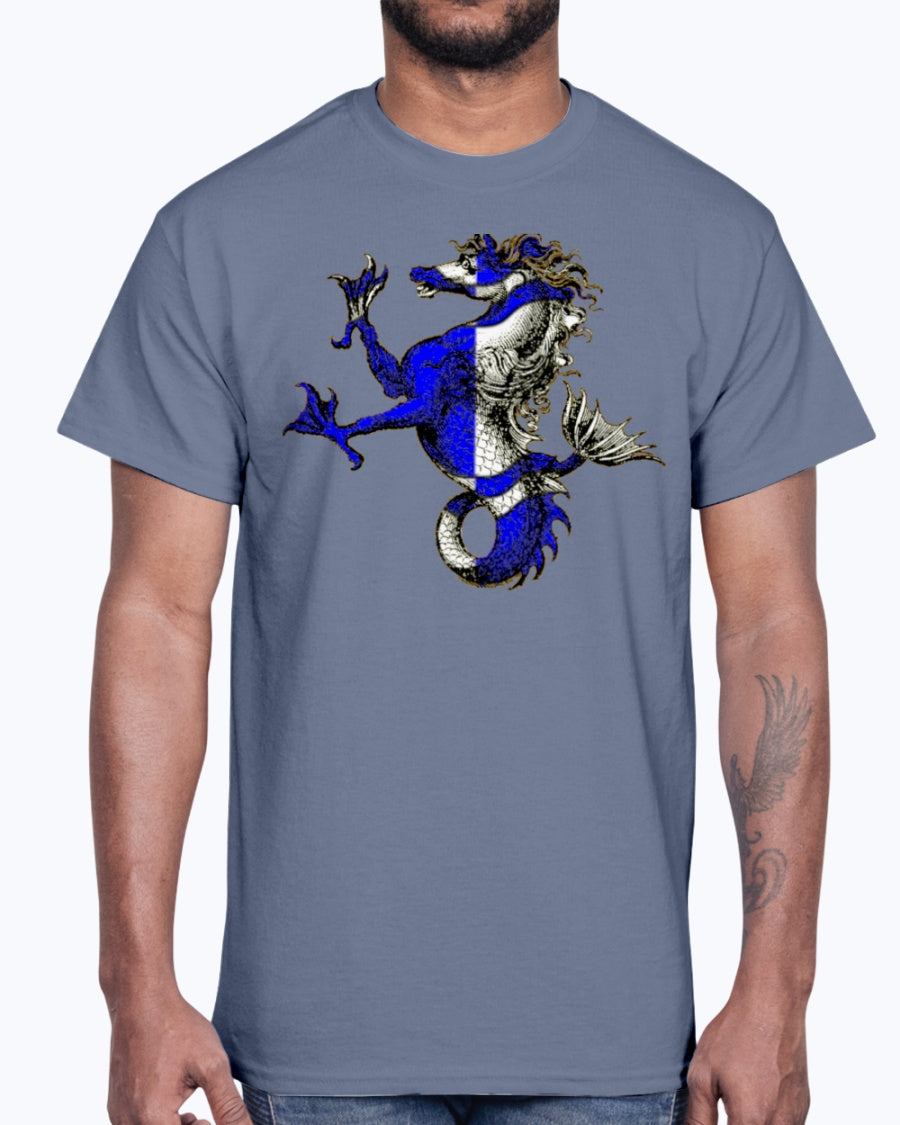 G2000 Unisex Ultra Cotton T-Shirt.  Atlantia heraldic seahorse