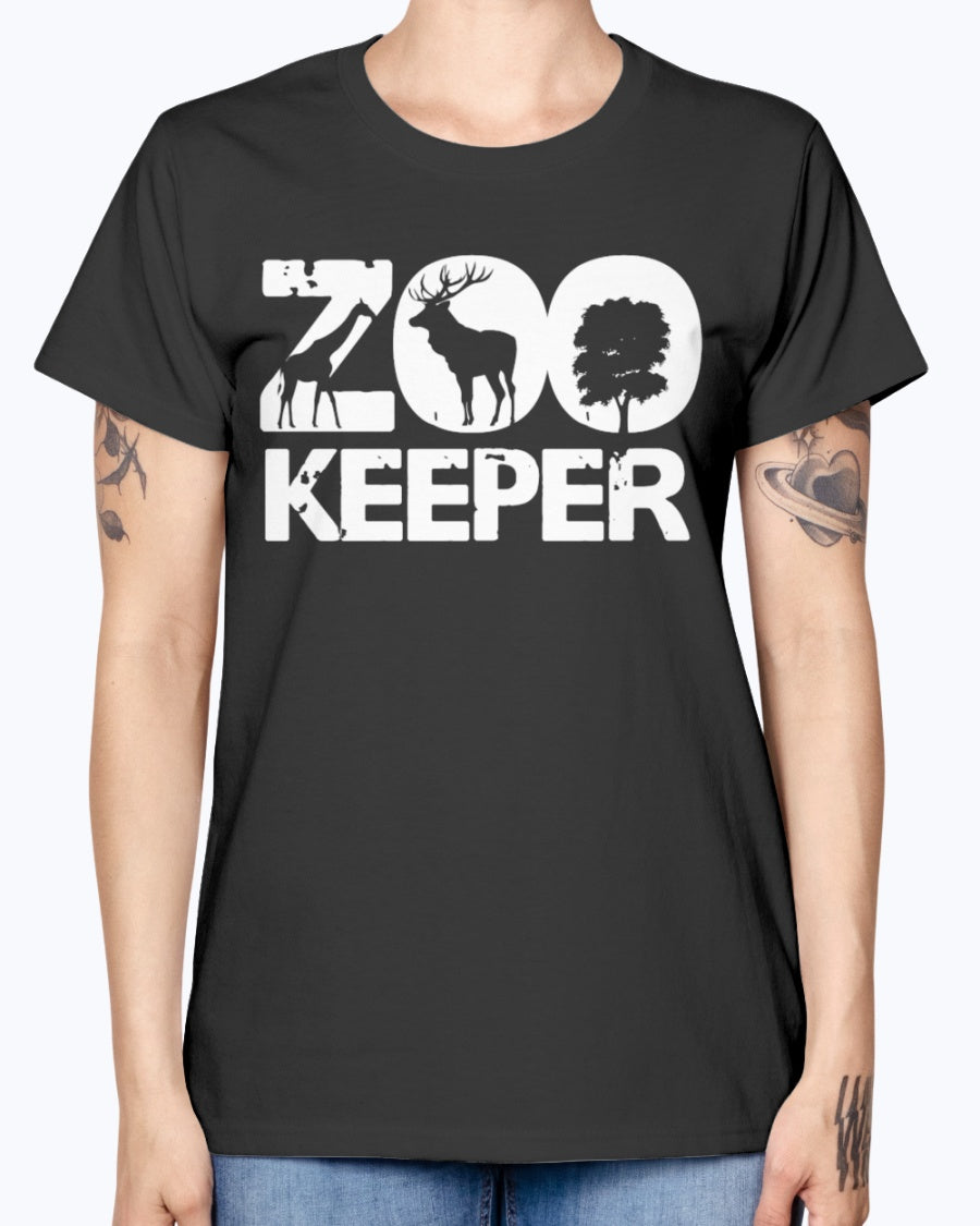 Gildan Ladies Missy T-Shirt 16 colors . Zookeeper