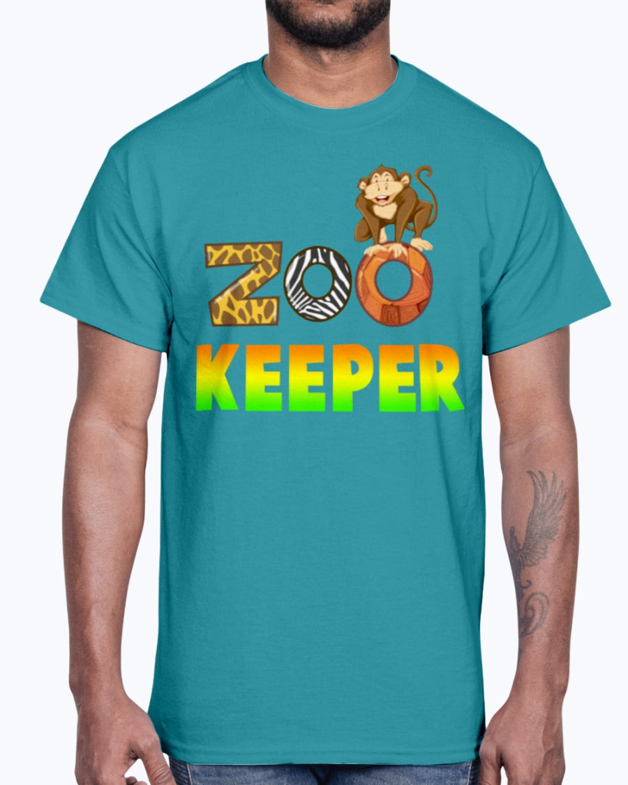 Men's Gildan Ultra Cotton T-Shirt.   Zoo Keeper