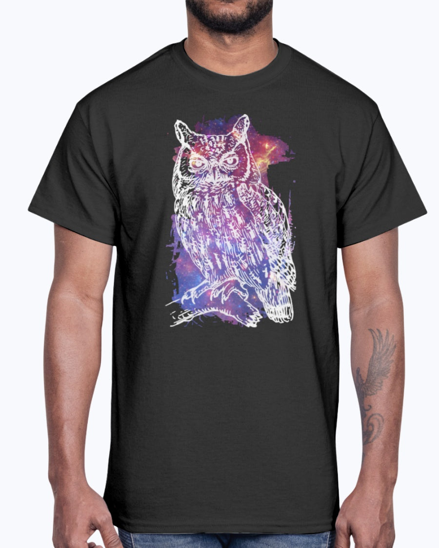 G2000 Unisex Ultra Cotton T-Shirt 12 Colors. Cosmic Owl Women's