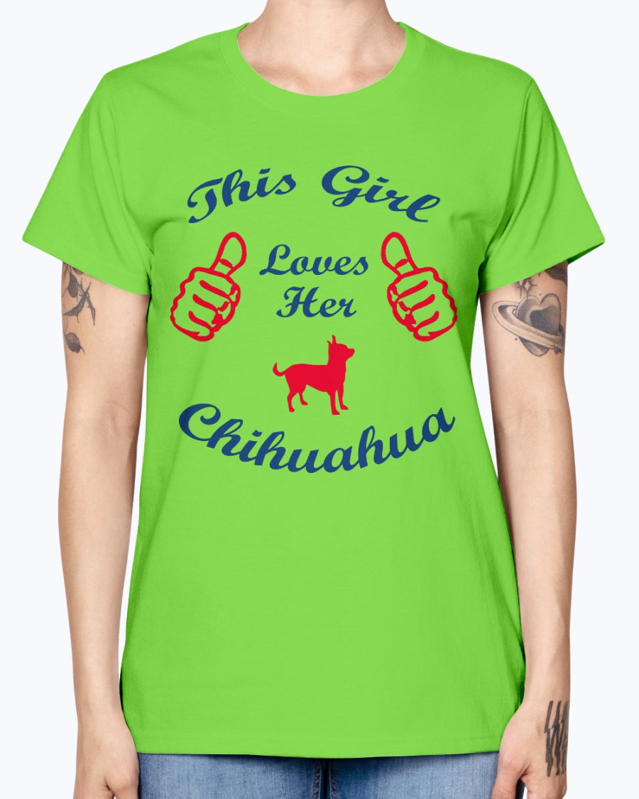 Gildan Ladies Missy T-Shirt    Chihuaha