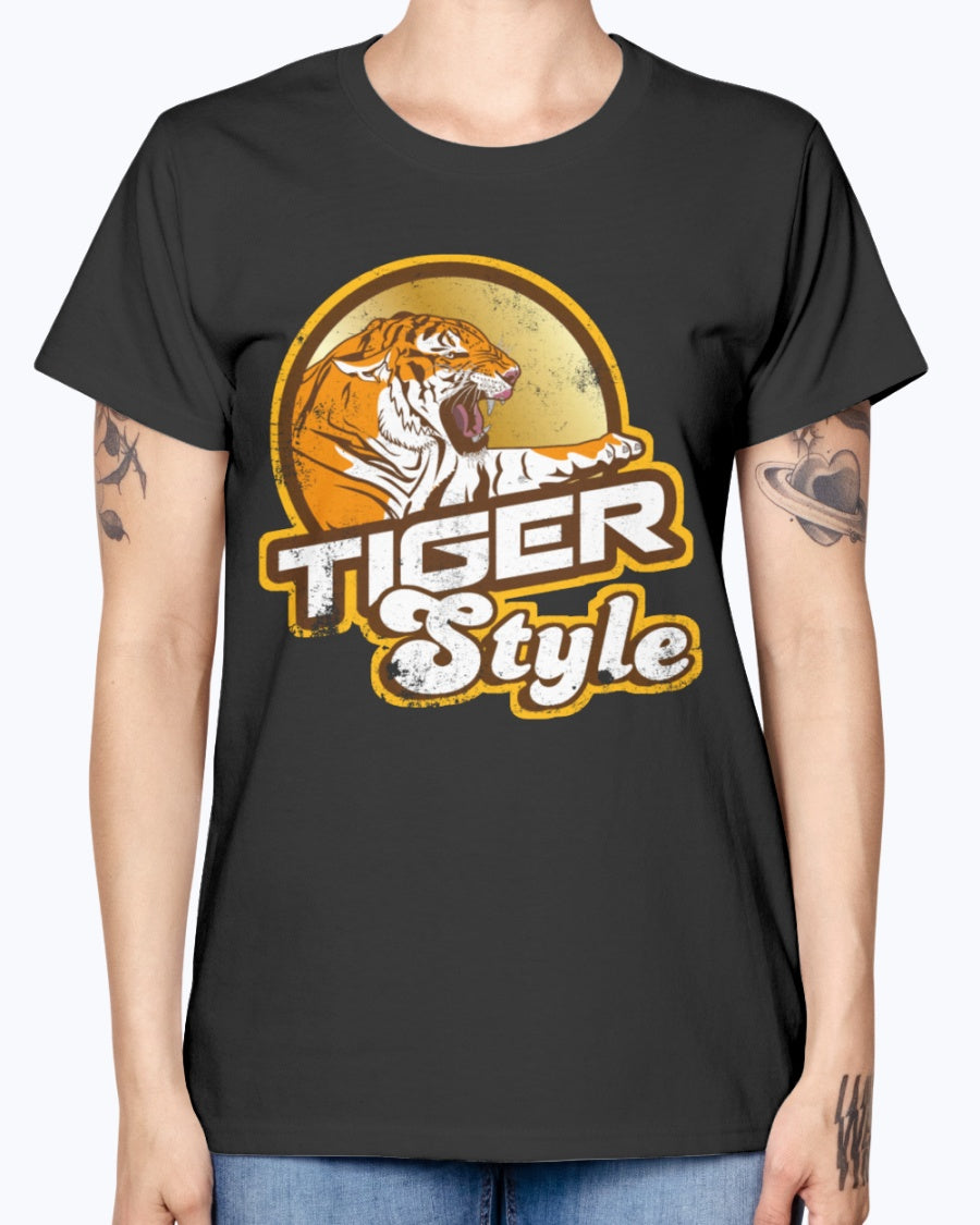 Gildan Ladies Missy T-Shirt 16 colors.   Tiger Style