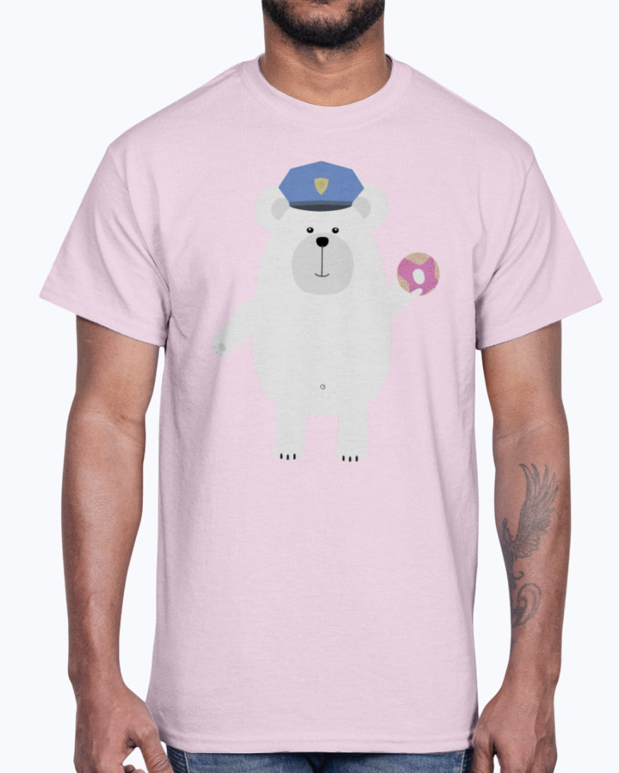 G2000 Unisex Ultra Cotton T-Shirt 12 Colors   Polar Bear Police Officer