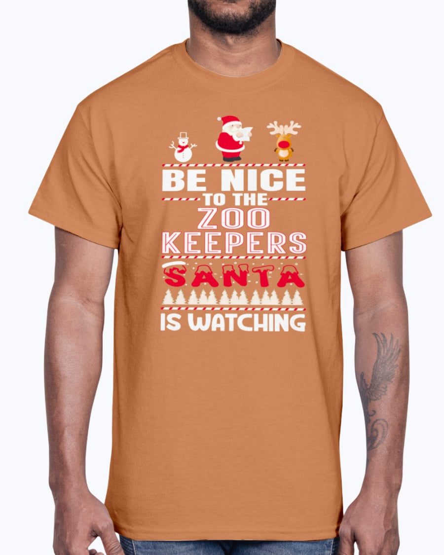 Men's Gildan Ultra Cotton T-Shirt .You Can't Scare Me I Am A Zoo Keepers Halloween