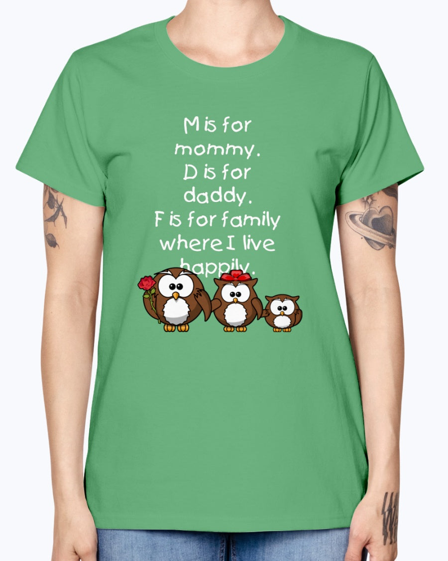 Gildan Ladies Missy T-Shirt 16 colors      Family sweatshirt