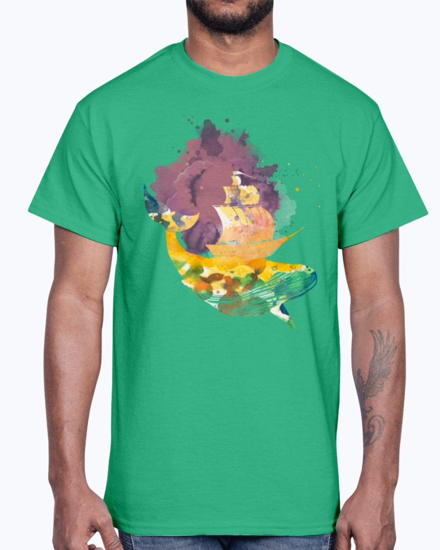 G2000 Unisex Ultra Cotton T-Shirt 12 Colors. Whale