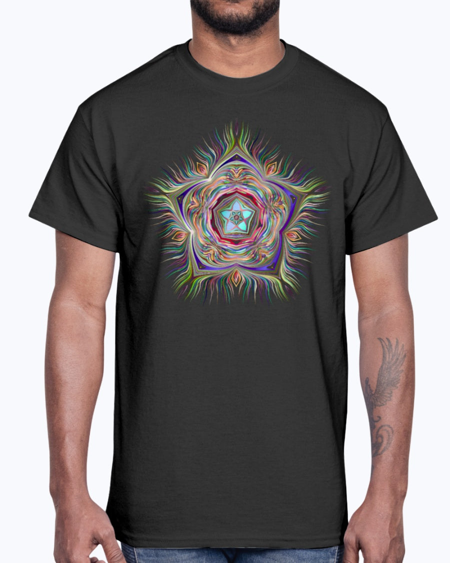 Men's Gildan Ultra Cotton T-Shirt . Chromatic Starfish