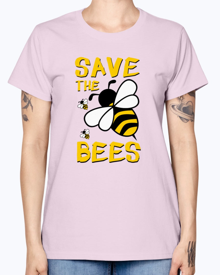 Gildan Ladies Missy T-Shirt 16 colors.  Save the BEES 2