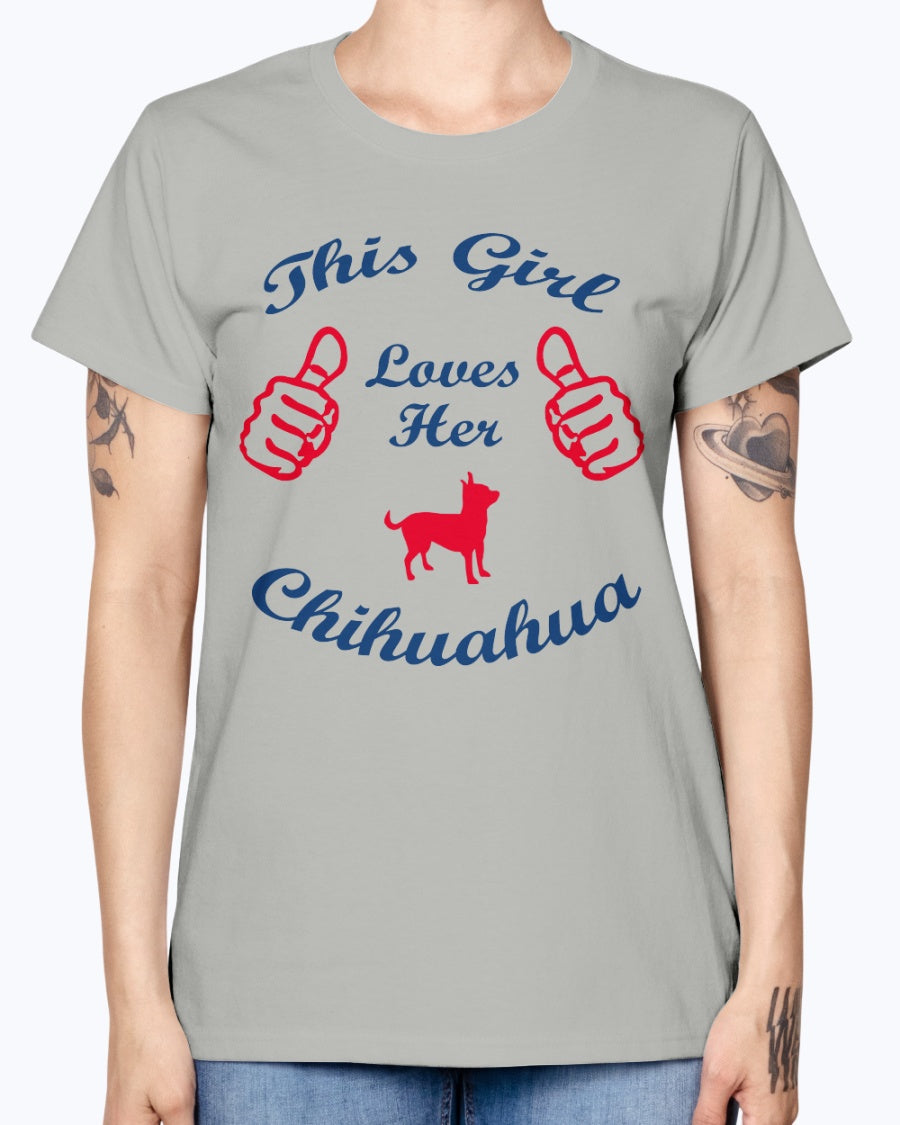 Gildan Ladies Missy T-Shirt    Chihuaha