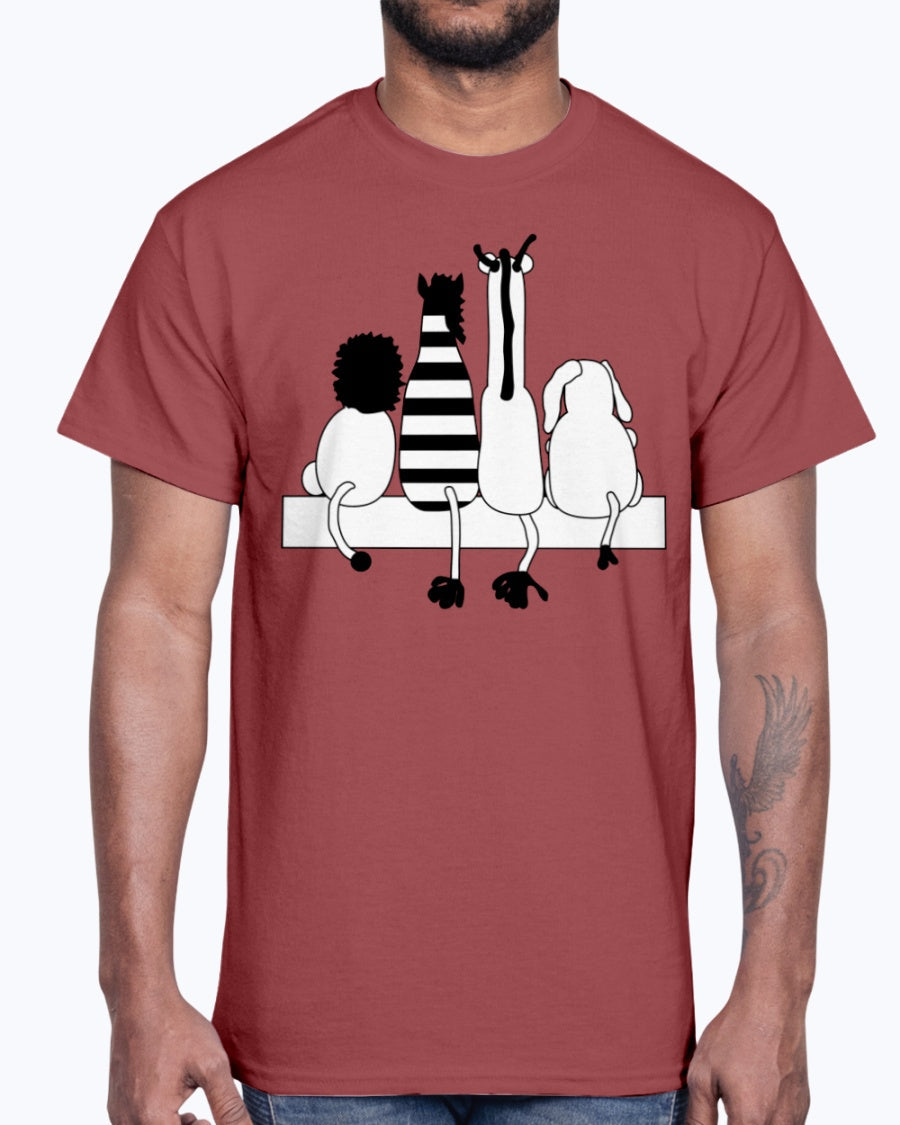 G2000 Unisex Ultra Cotton T-Shirt 12 Colors.   4 friends