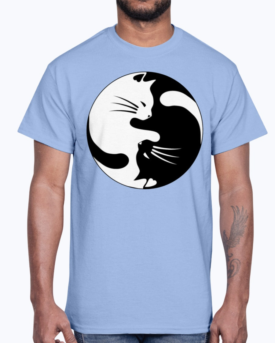 Men's Gildan Ultra Cotton T-Shirt   Cats yin (Mens)