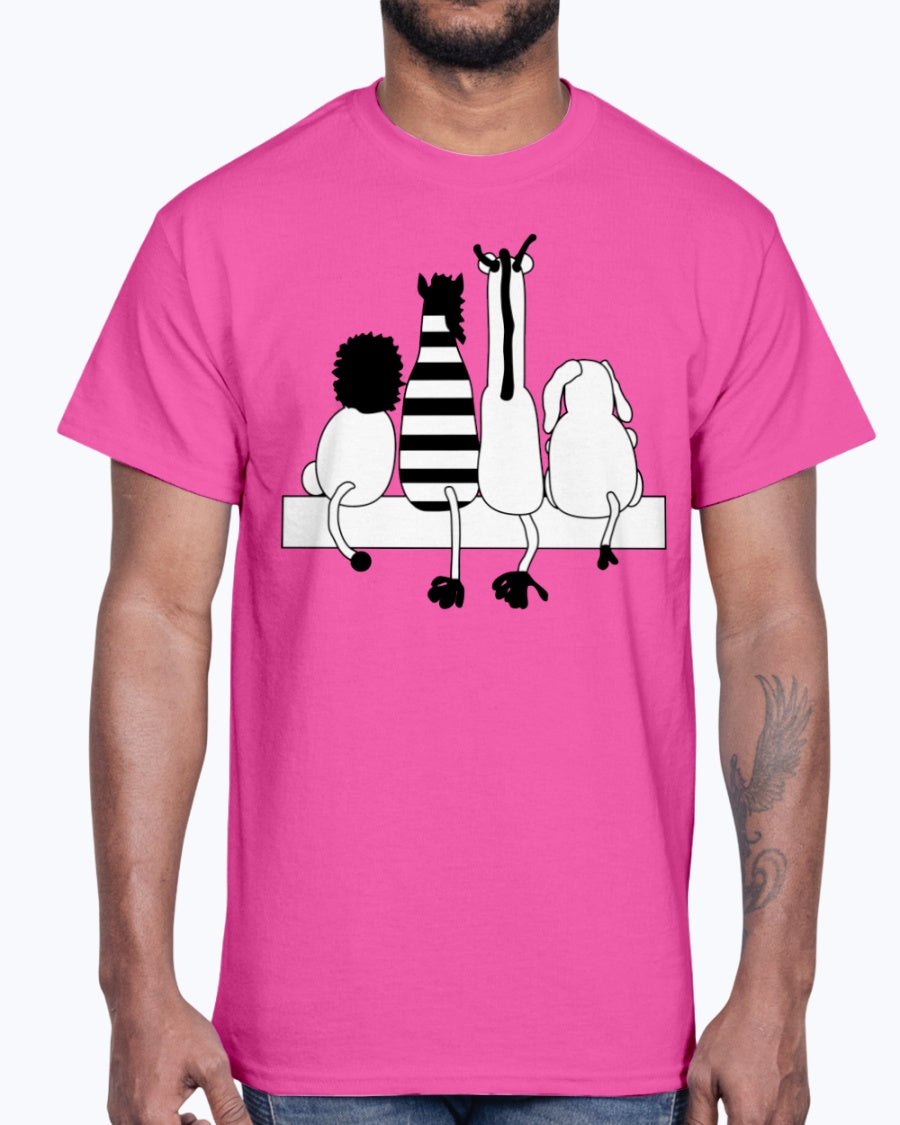 G2000 Unisex Ultra Cotton T-Shirt 12 Colors.   4 friends