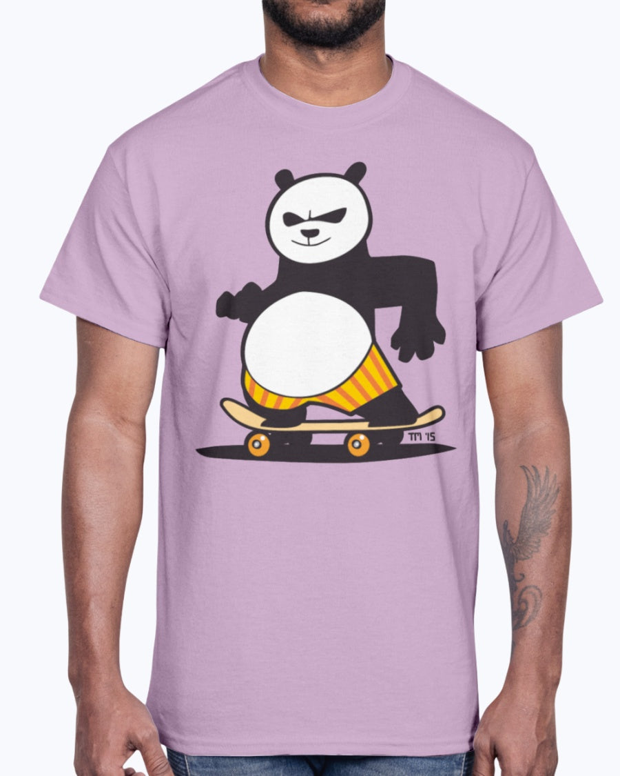 Men's Gildan Ultra Cotton T-Shirt Light  Сoloros Skate Panda Kids&apos