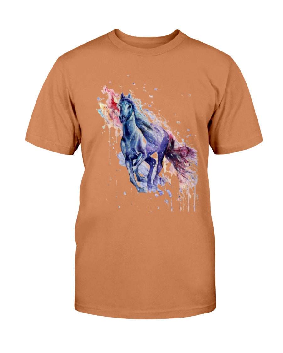 Men's Gildan Ultra Cotton T-Shirt . Colorful horse