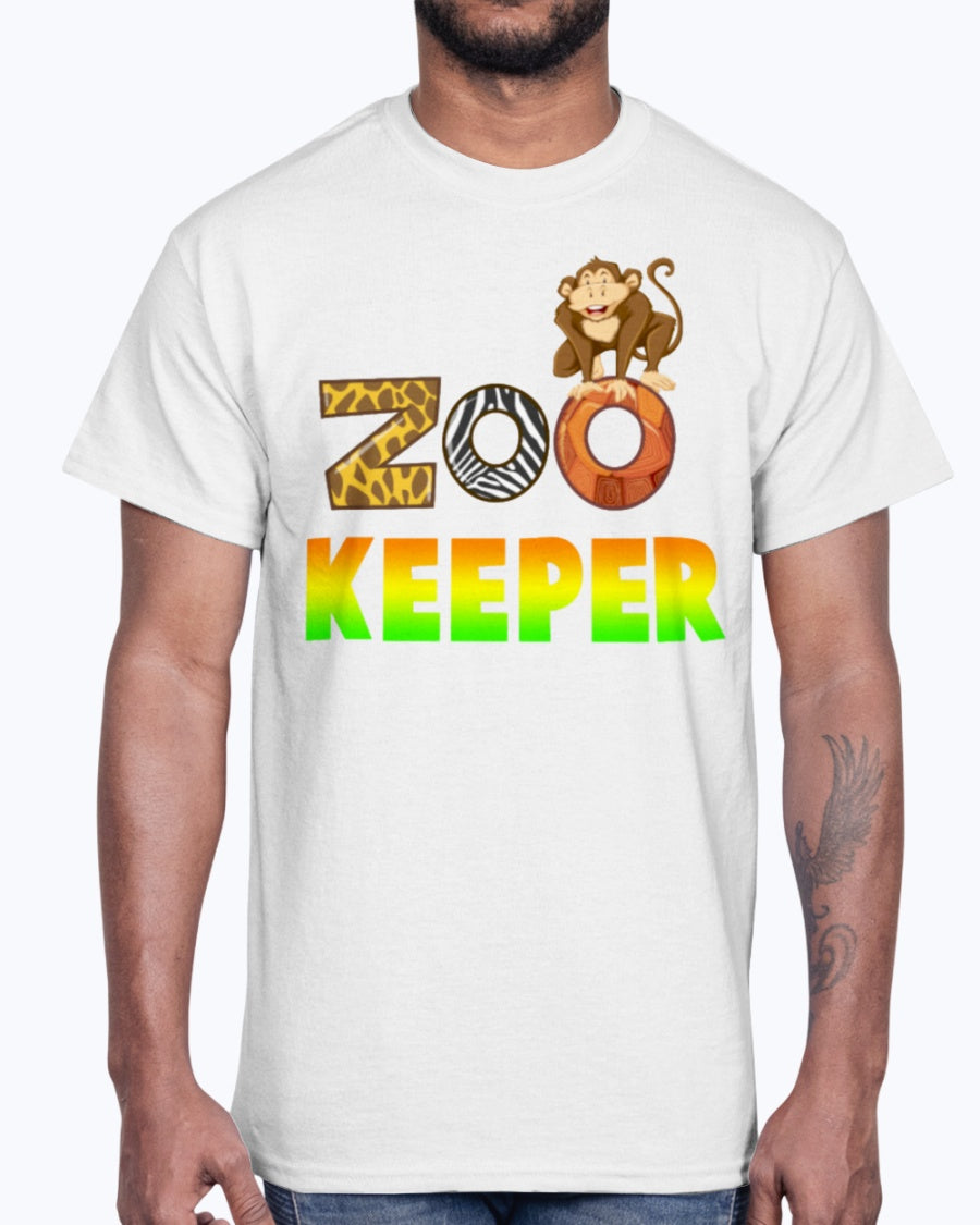 Men's Gildan Ultra Cotton T-Shirt.   Zoo Keeper