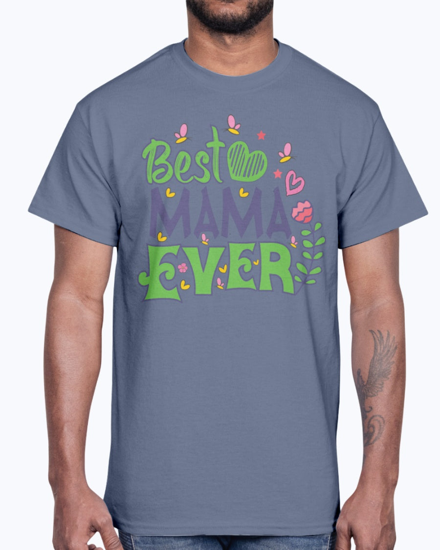 G2000 Unisex Ultra Cotton T-Shirt  Best mama ever  ( design-1561 )
