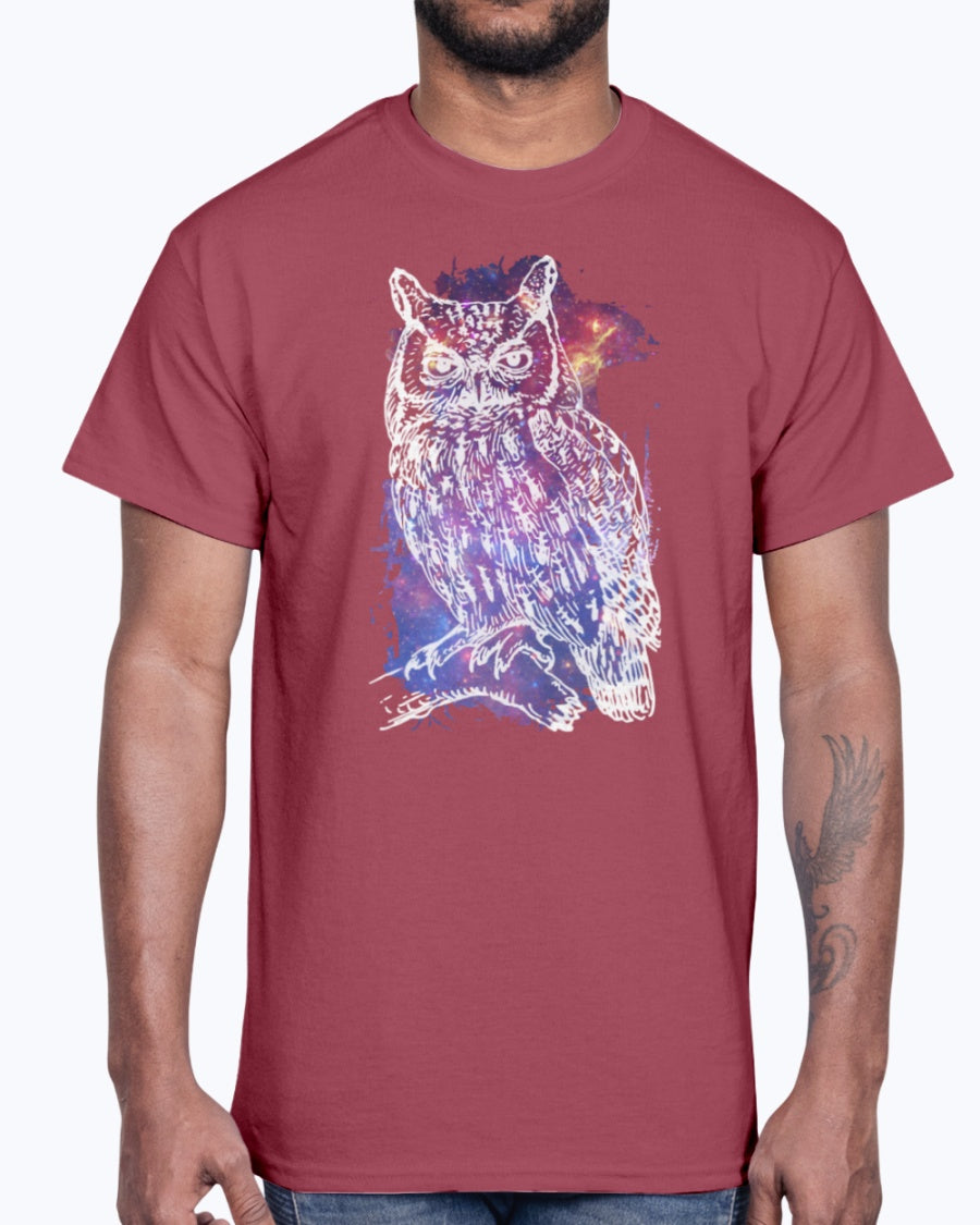 G2000 Unisex Ultra Cotton T-Shirt 12 Colors. Cosmic Owl Women's