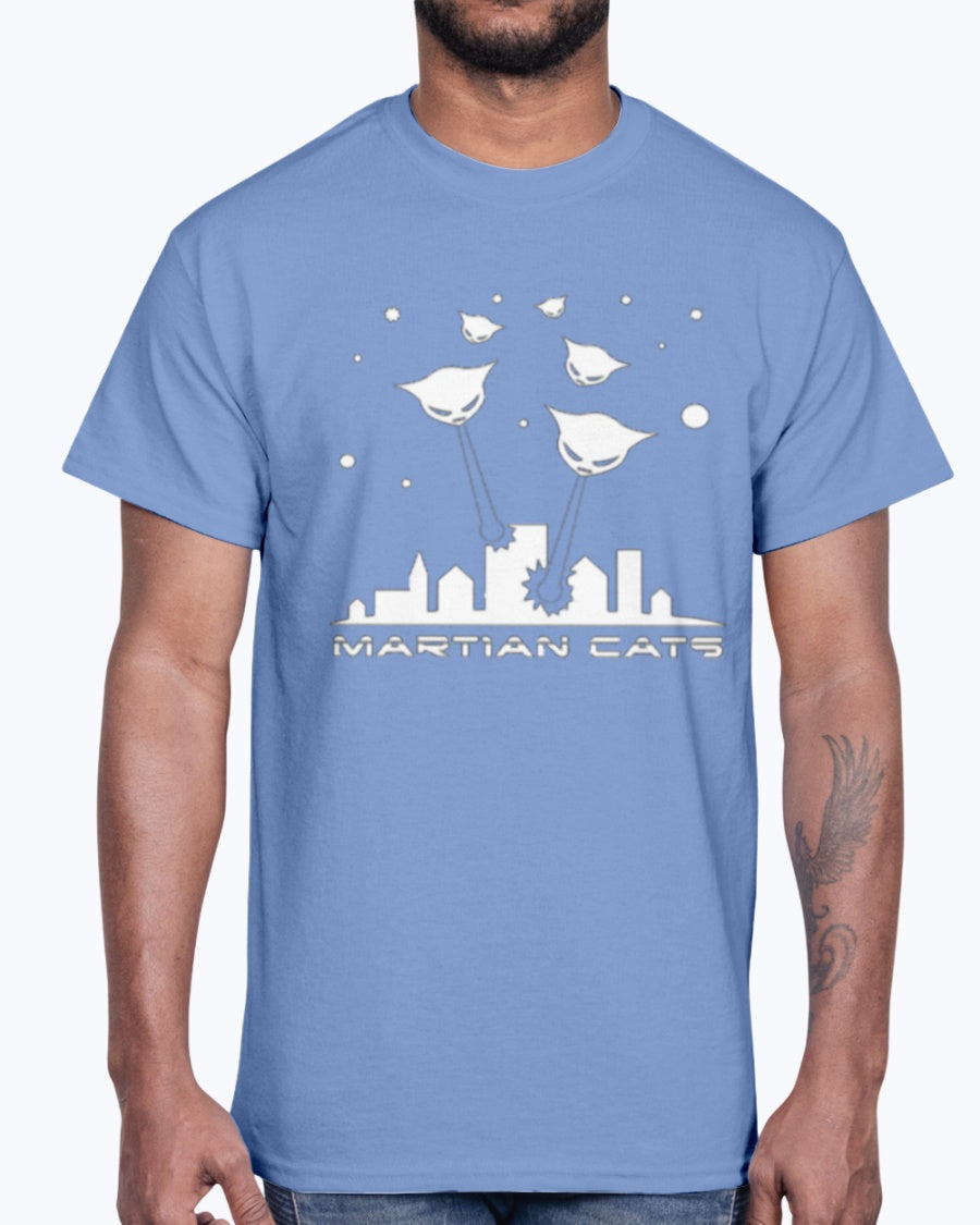 Men's Gildan Ultra Cotton T-Shirt  Alien Cat Explosion Cat