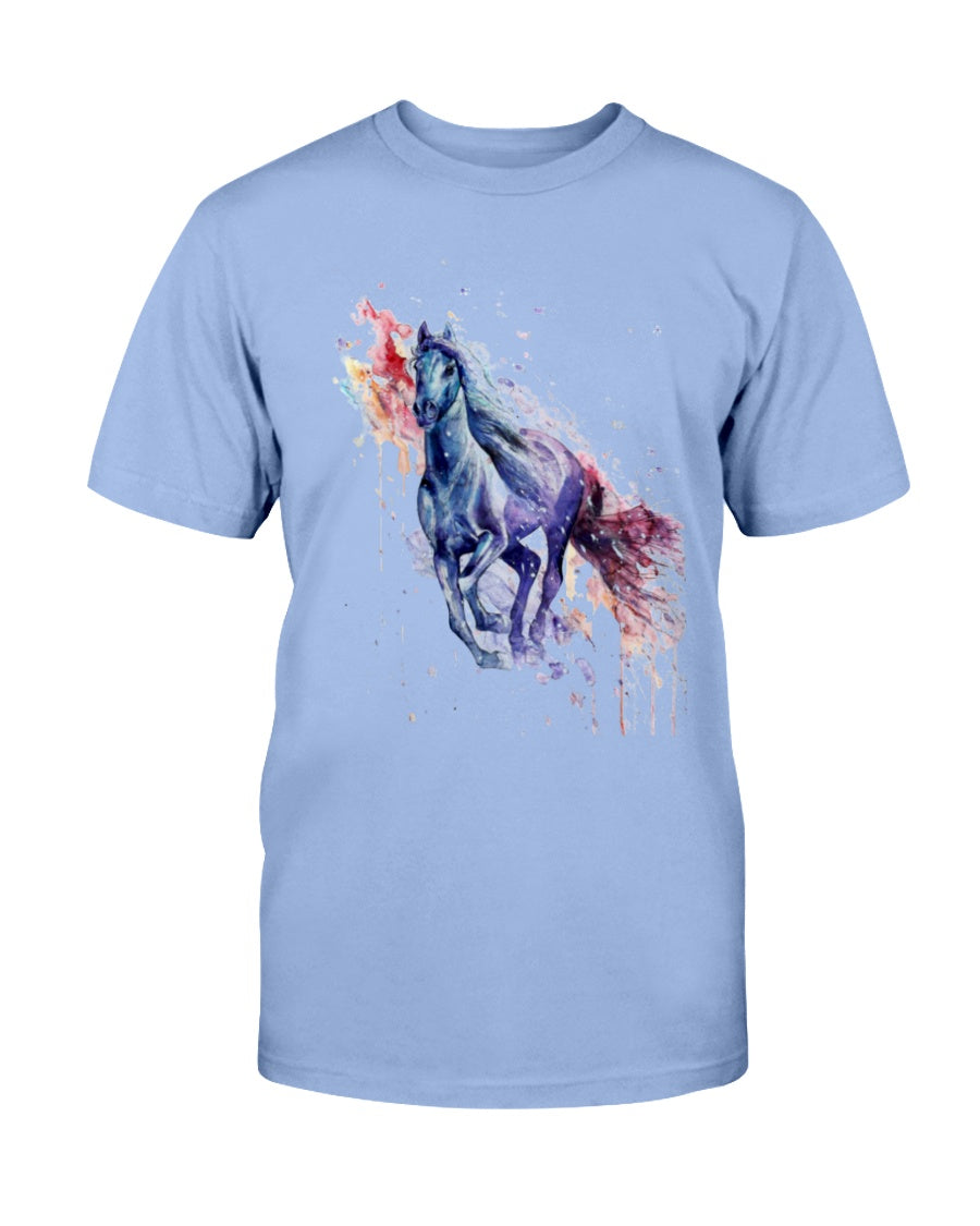 Men's Gildan Ultra Cotton T-Shirt . Colorful horse