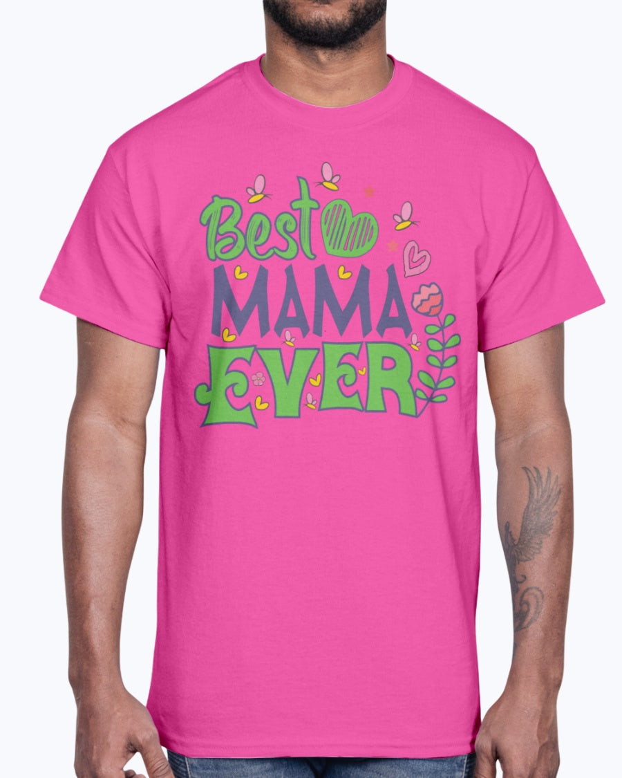 G2000 Unisex Ultra Cotton T-Shirt  Best mama ever  ( design-1561 )