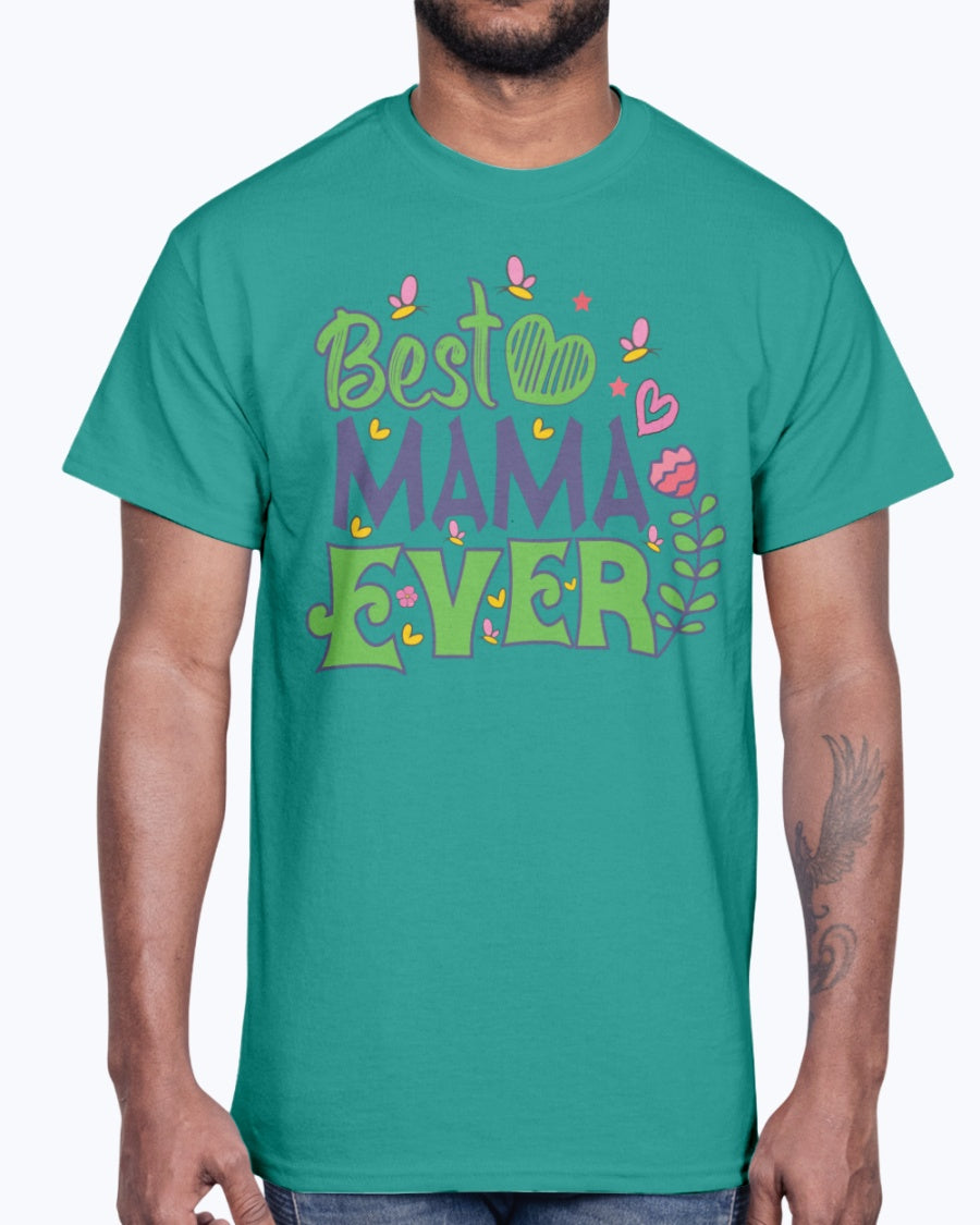 G2000 Unisex Ultra Cotton T-Shirt  Best mama ever  ( design-1561 )