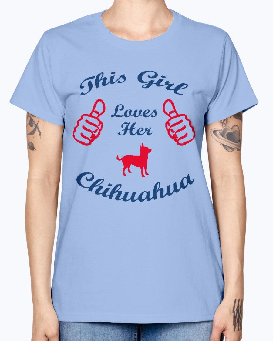 Gildan Ladies Missy T-Shirt    Chihuaha
