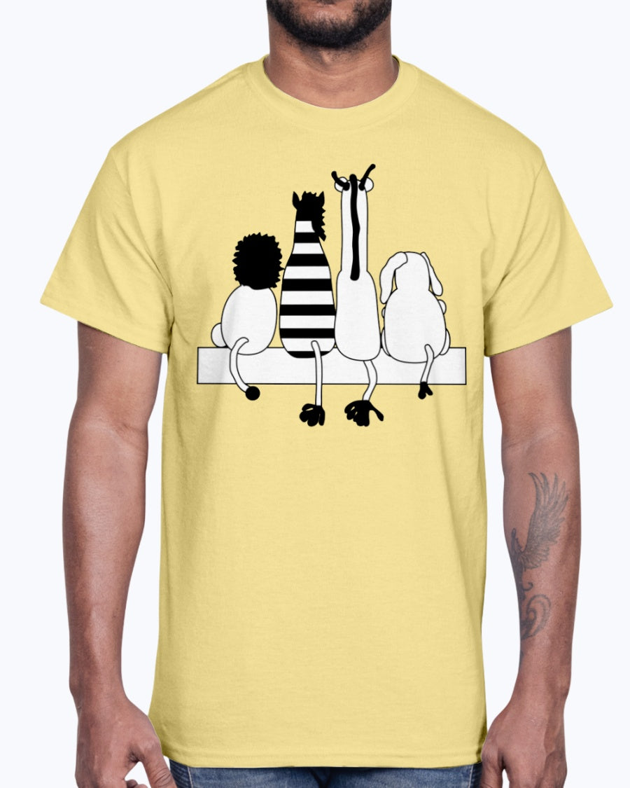 G2000 Unisex Ultra Cotton T-Shirt 12 Colors.   4 friends