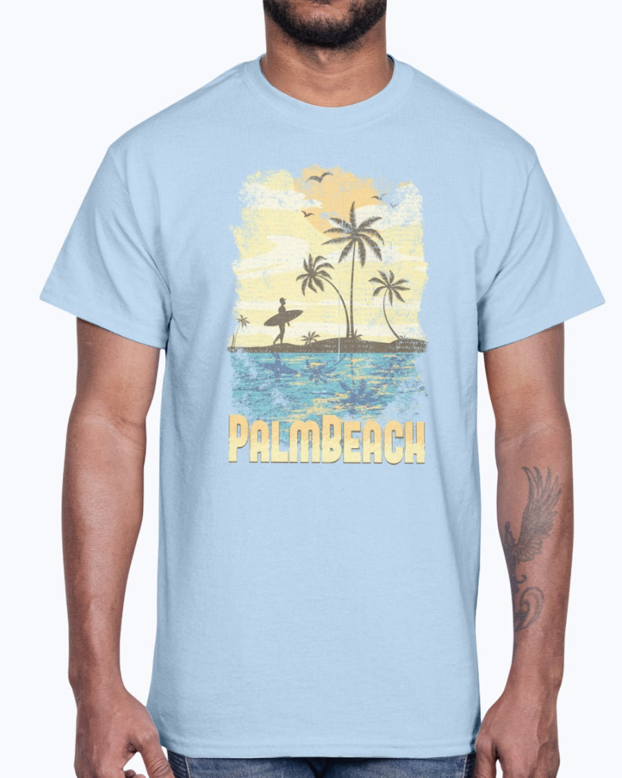 G2000 Unisex Ultra Cotton T-Shirt  Palmbeach  (design-355 )
