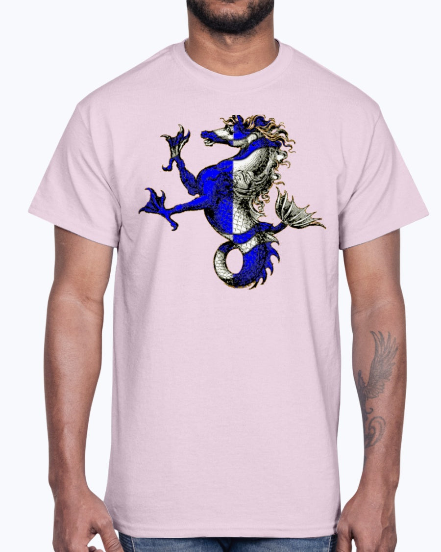 G2000 Unisex Ultra Cotton T-Shirt.  Atlantia heraldic seahorse